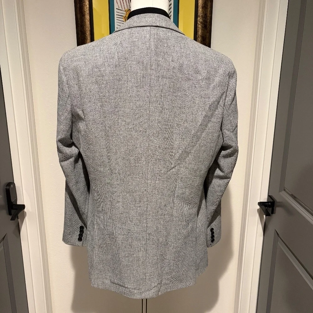 Boss Mens Sport Coat with Removable Puffer Vest Black Grey Size 44L - Picture 5 of 6
